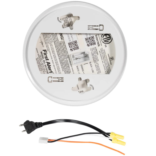 SpyWfi™ Rauchmelder mit versteckter Kamera – 4K UHD, WLAN, Frontansicht - My Home Security