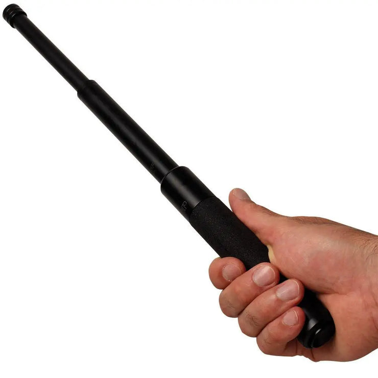 ASP Talon Infinity Schwarz-Chrom Plüsch-Button, 24-Zoll, ausziehbarer Schlagstock - My Home Security
