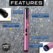 Streetwise Schmerzstift 15cm – Wiederaufladbare Elektroschockpistole, 25 Mio. Volt - My Home Security