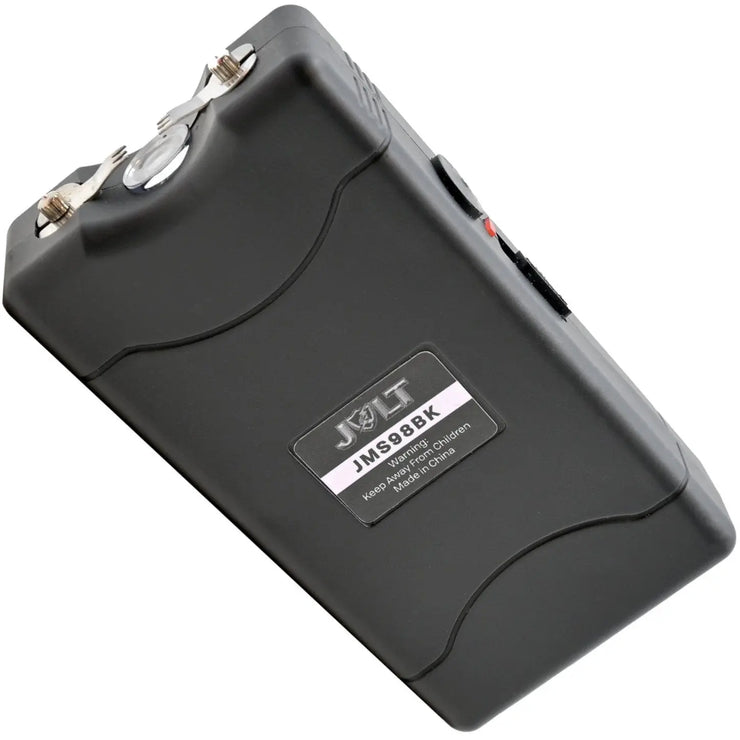 JOLT Mini wiederaufladbarer LED-Taser mit Dreifach-Schlag und Taschenclip, 98M - My Home Security