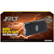 JOLT Mini wiederaufladbarer LED-Taser mit Dreifach-Schlag und Taschenclip, 98M - My Home Security