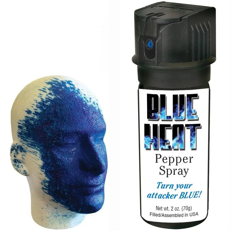 Eliminator Blue Heat Pfefferspray 2 oz. mit Markierungsfarbstoff - My Home Security