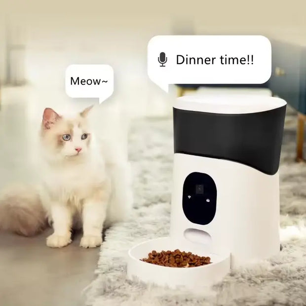 SpyWfi Automatische Tier-Futterautomat mit Kamera, 1080p HD, WLAN - My Home Security