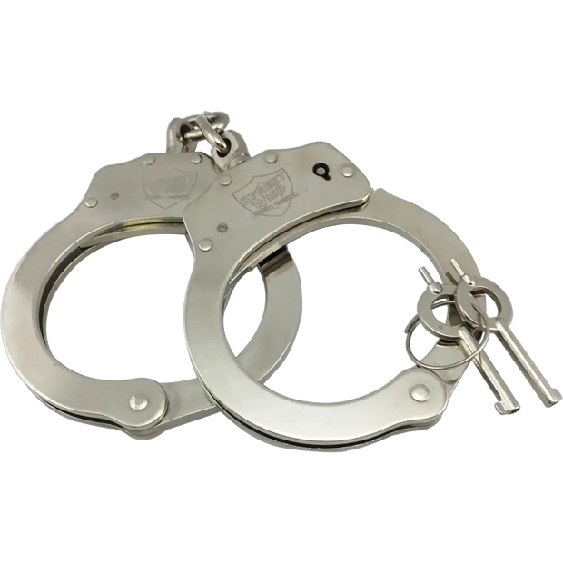 Streetwise Doppelschloss Handschellen aus widerstandsfähigem Stahl, vernickelt - My Home Security