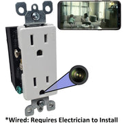 SpyWfi Unsichtbare Steckdose mit Bewegungsmelder und 4K UHD WLAN-Kamera - My Home Security